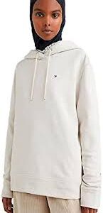 Tommy Hilfiger Damtröja med Huva - Beige (Vit Duva)